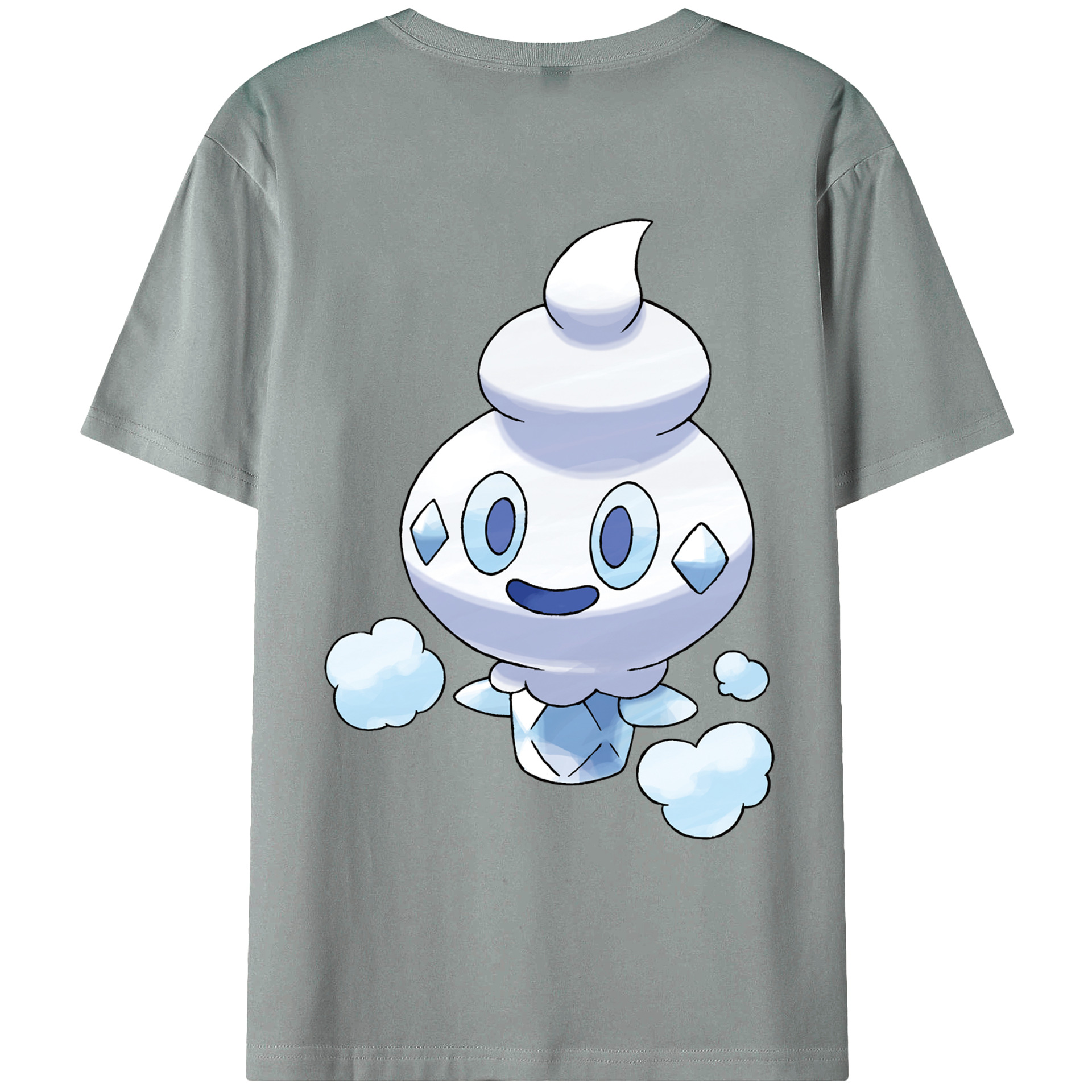 （画像用） ポケットモンスター Pokémon 綿100％ メンズ半袖Tシャツ（バックプリント） 通気性